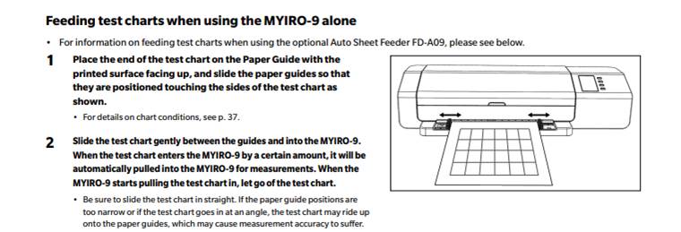 FD-9 Measurement device is not able to read any charts with Color Tools ...