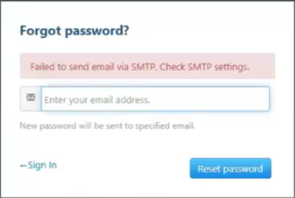 Getting "Failed to send email via SMTP. Check SMTP settings." message ...