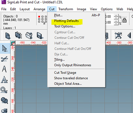 How to setup a plotter / cutting device in SignLab