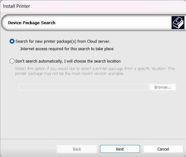 How to install a printer in Digital Factory