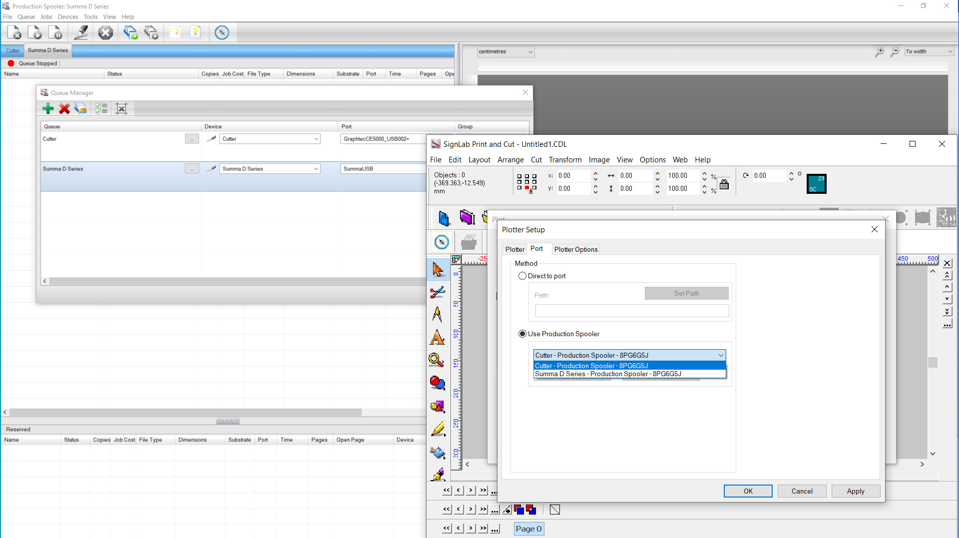 Production Spooler - Configuration and use