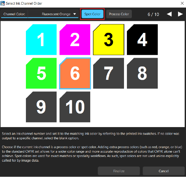 How to use the Ink Order Setup Wizard in Digital Factory 11.4.1.