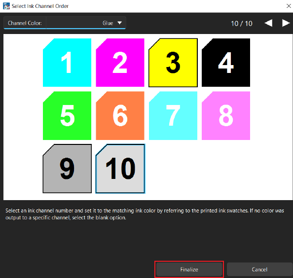 How to use the Ink Order Setup Wizard in Digital Factory 11.4.1.