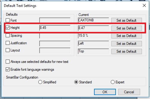 How to change the Font Size in SignLab