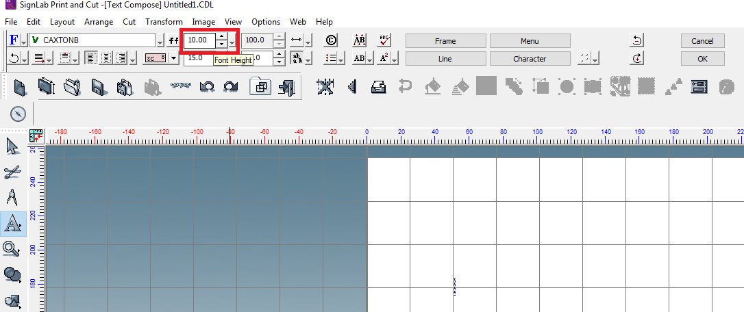 How to change the Font Size in SignLab