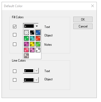How to change the default text color in SignLab.