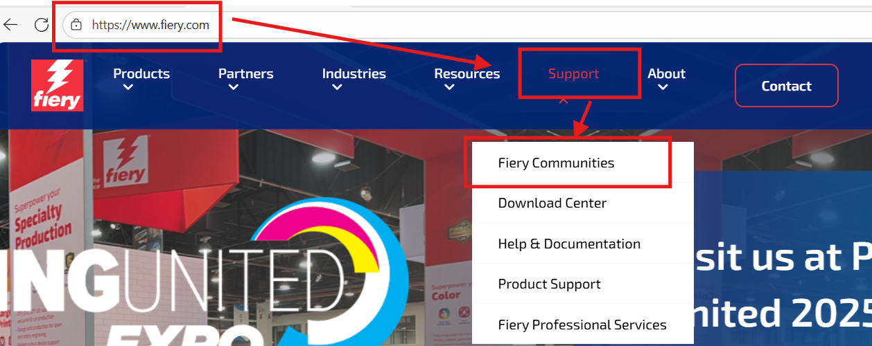 How to find CADlink Software downloads on Fiery.com - Communities
