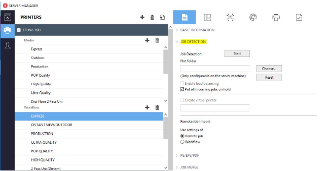 I want to configure a hot folder but I can't connect the Fiery ...