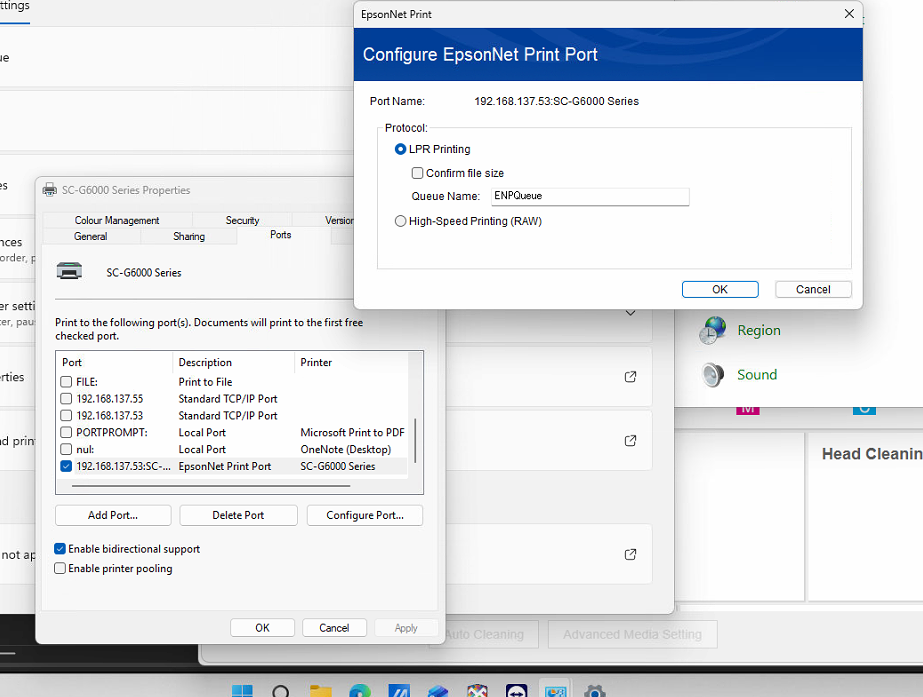 Connection issues with one or multiple Epson SC-G6000/G6070 printers ...